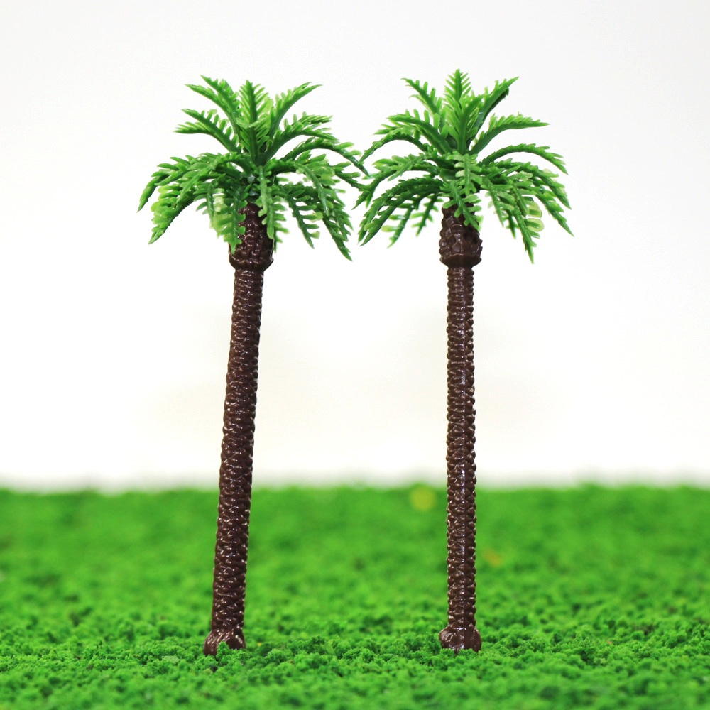 YS01 20pcs 4 inch Height Model Palm Trees Model Layout Train Scale 1/